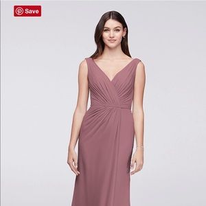 Quartz Faux Wrap David’s Bridal Dress